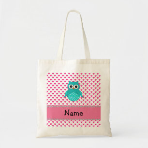 Personalisierte niedliche Namenseule Tragetasche