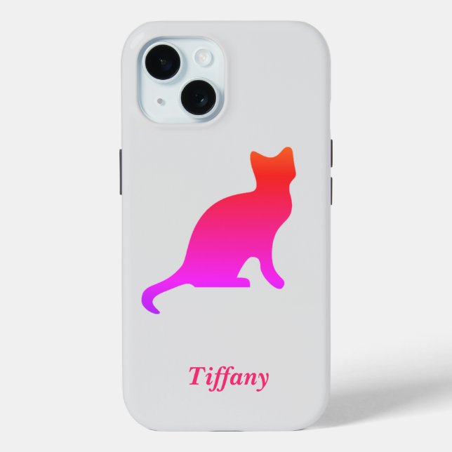 Personalisierte niedliche Omerkatze Case-Mate iPhone Hülle (Rückseite)