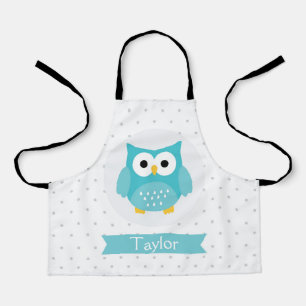 Personalisierte Niedliche Owl Kids Schürze