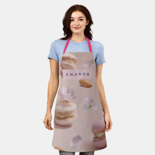 Personalisierte Niedliche Pastel Macaron Almond Bl Schürze