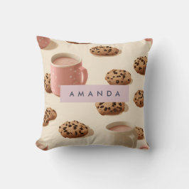 Personalisierte Niedliche Pastell-Cookies und Milc Kissen