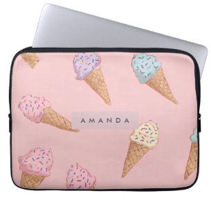 Personalisierte Niedliche Pastelle Ice Laptopschutzhülle