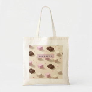 Personalisierte Niedliche Pastelschokolade und Mar Tragetasche