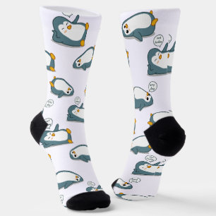 Personalisierte Niedliche Pinguinmuster Socken