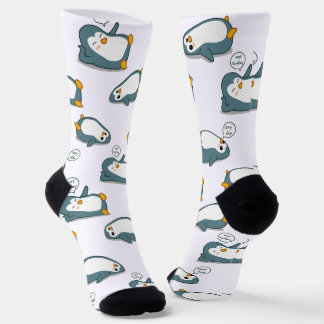 Personalisierte Niedliche Pinguinmuster Socken