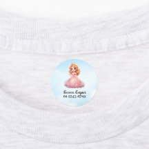 Personalisierte Niedliche Prinzessin, Name, Telefo