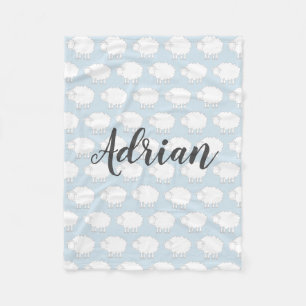 Personalisierte niedliche Schaf-Fleecedecke für Fleecedecke