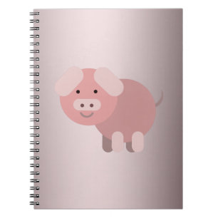 Personalisierte niedliche Schweinekeule Notizblock