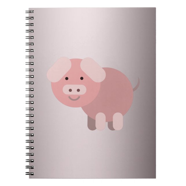 Personalisierte niedliche Schweinekeule Notizblock (Vorderseite)