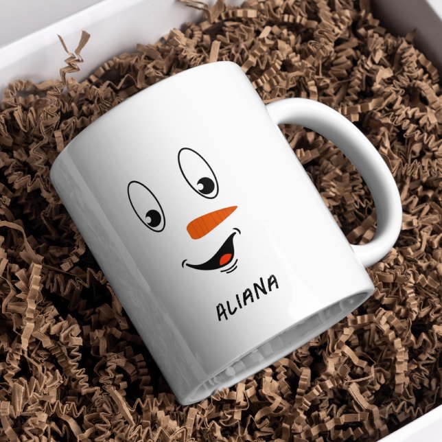 Personalisierte Niedliche Snowman Fantastische Wei Kaffeetasse (Von Creator hochgeladen)