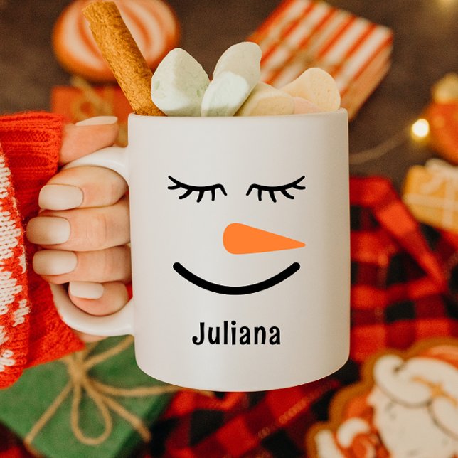 Personalisierte Niedliche Snowman Hot Cocoa Tasse  (Von Creator hochgeladen)