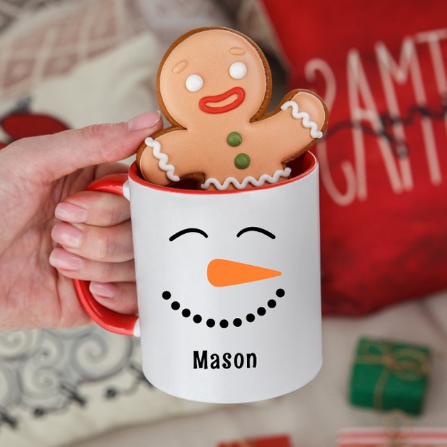 Personalisierte Niedliche Snowman Hot Cocoa Tasse  (Von Creator hochgeladen)