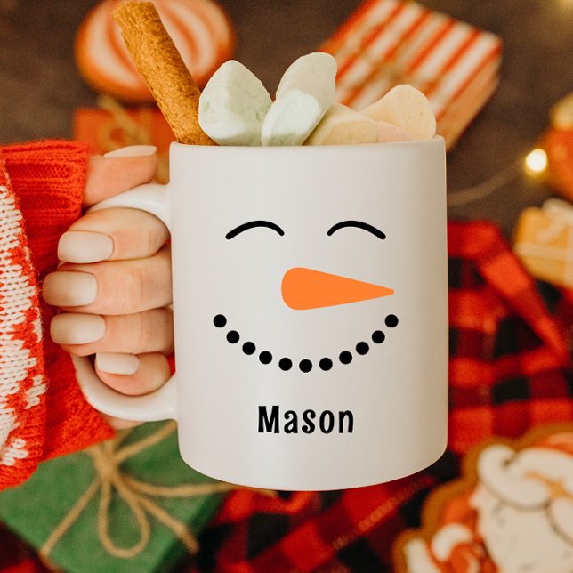 Personalisierte Niedliche Snowman Hot Cocoa Tasse  (Von Creator hochgeladen)