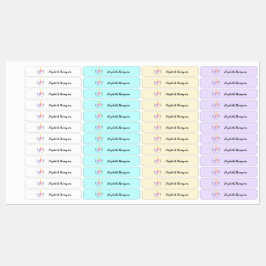 Personalisierte Niedliche Unicorn Kinderschule Etiketten