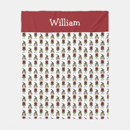 Personalisierte Niedliche Weihnachtskinder Fleecedecke
