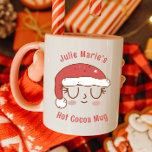Personalisierte Niedliche Weihnachtsmannmütze Hot  Tasse<br><div class="desc">Geben Sie diese bezaubernde Tasse als Geschenk!</div>