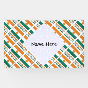 Personalisierte Niger-Flagge gekachelt Banner