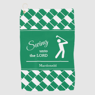 Personalisierte NIGERIA-FLAGGE Schwinge hin zum He Golfhandtuch