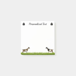 Personalisierte nigerianische Zwarf-Milchziege Post-it Klebezettel