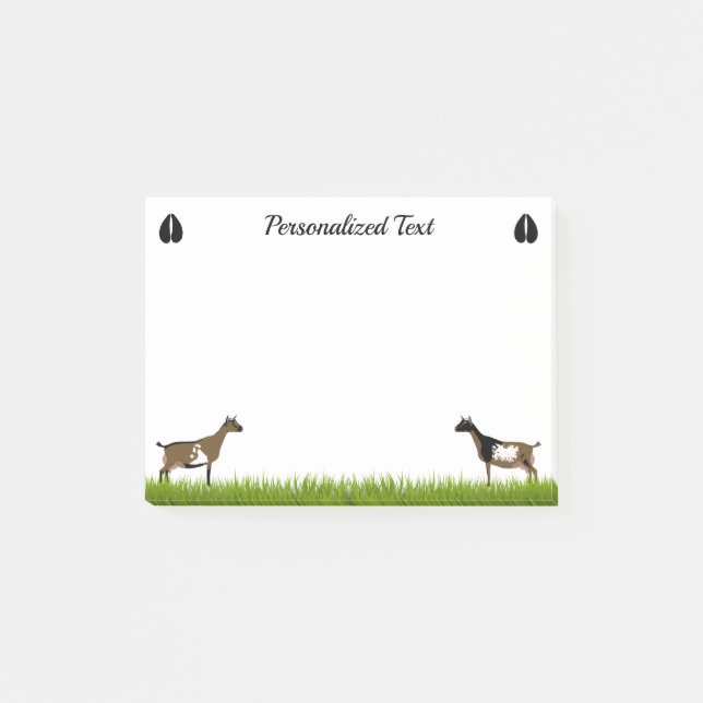 Personalisierte nigerianische Zwerg Post-it Klebezettel (Vorderseite)