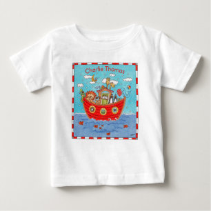 Personalisierte Noah-Arche Baby T-shirt