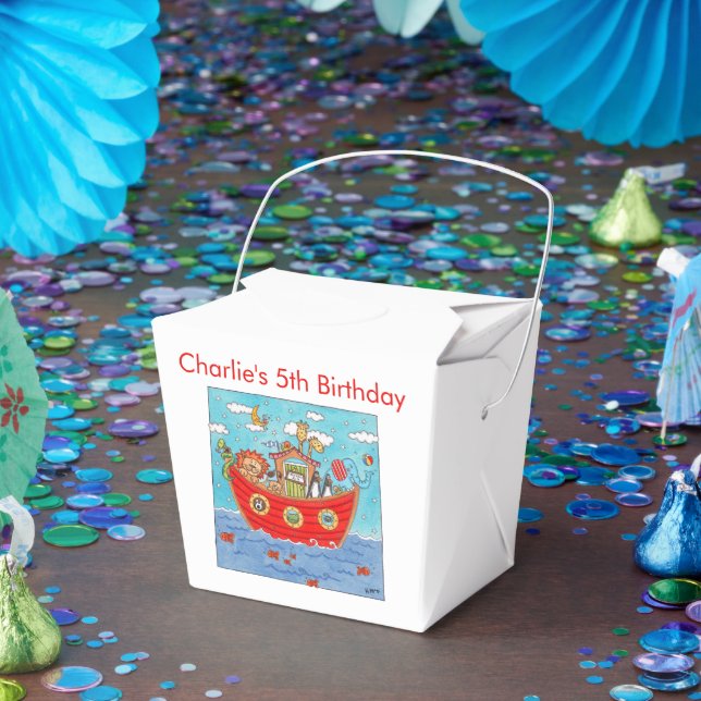 Personalisierte Noah-Arche Geschenkschachtel