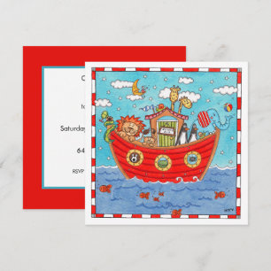 Personalisierte Noah's Ark Birthday Einladung