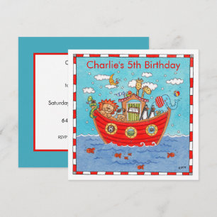 Personalisierte Noah's Ark Birthday Einladung