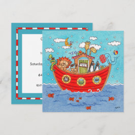 Personalisierte Noah's Ark Birthday Einladung