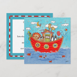 Personalisierte Noah's Ark Birthday Einladung