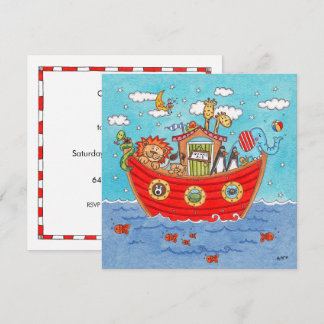 Personalisierte Noah's Ark Birthday Einladung