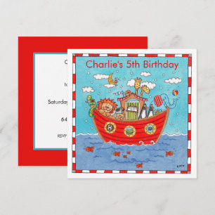 Personalisierte Noah's Ark Birthday Einladung
