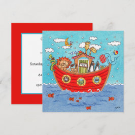 Personalisierte Noah's Ark Birthday Einladung