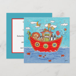 Personalisierte Noah's Ark Birthday Einladung