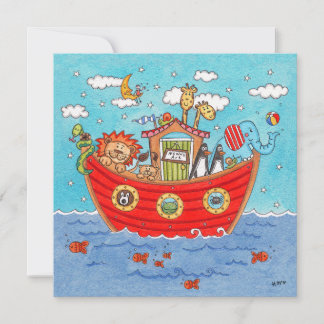 Personalisierte Noah's Ark Birthday Einladung