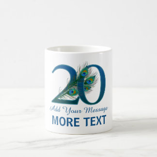Personalisierte noble 20. Tasse des Geburtstages