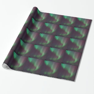 Personalisierte Nordlichter Aurora Borealis Himmel Geschenkpapier