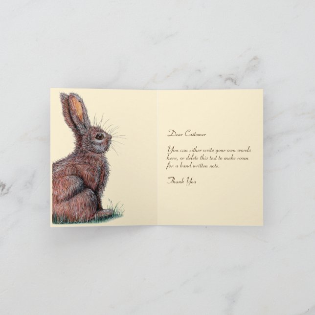 Personalisierte Note Card (Innenseite)