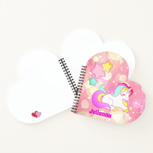 Personalisierte Notebooks für Kinder, Mädchen Notizbuch (Innenseite)