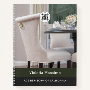 Personalisierte Notebooks mit Real-Anwesen-Logo un Notizbuch