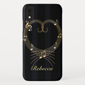 Personalisierte Noten des Goldenen Herzens Case-Mate iPhone Hülle