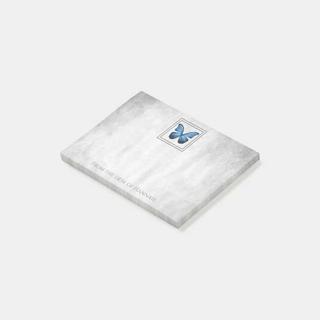 Personalisierte Noten von Blue Butterfly Post-it Klebezettel (angewinkelt)