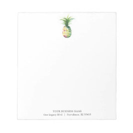 Personalisierte Notepad Wasserfarben Ananas Notizblock