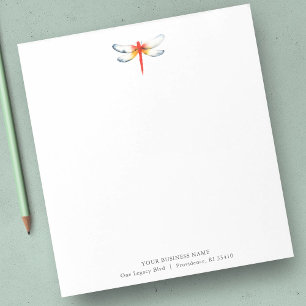 Personalisierte Notizblöcke Aquarell Rote Libelle