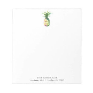 Personalisierte Notizblöcke Wasserfarbe Ananas