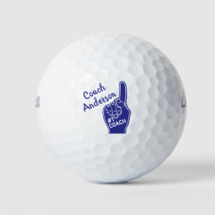 Personalisierte Nummer-1-Coach-Finger Golfball
