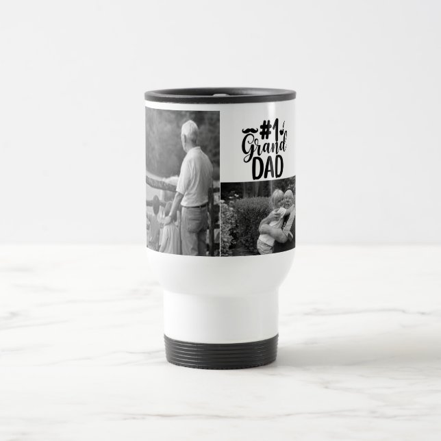 Personalisierte Nummer 1 Grand Vater Travel/Tasse  Reisebecher (Mittel)