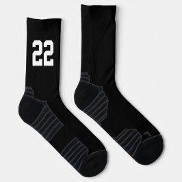 Personalisierte Nummer des Sportteam-Teams Socken