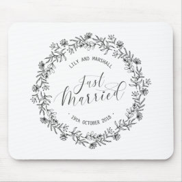 Personalisierte nur verheiratete Flora| Mousepad