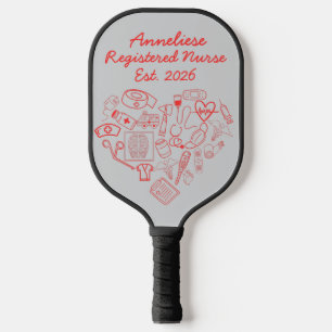 Personalisierte Nurse Grad Herzmedizin Pickleball Schläger